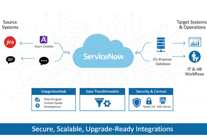 build secure, scalable servicenow integrations and spokes